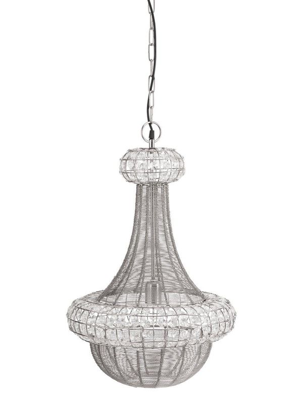 PR Home Saba Taklampa Silver 42 cm