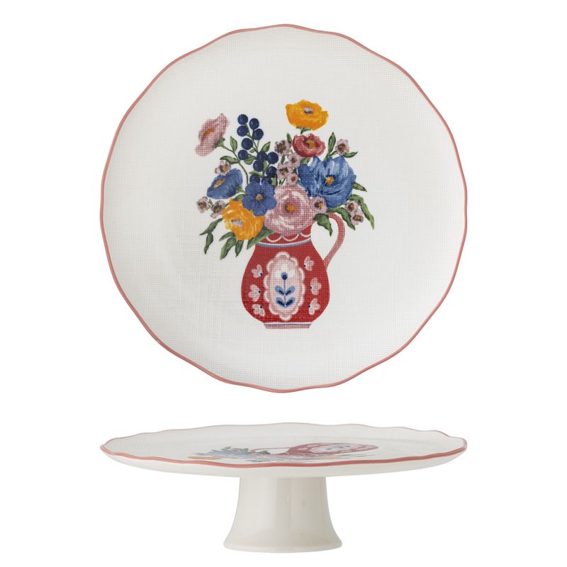 Dorothy Tårtfat Rosa Stengods Ø28cm Bloomingville