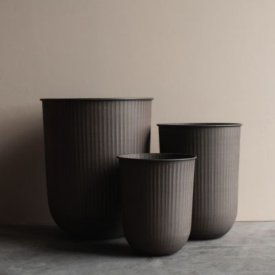 DBKD Out Stripe Pot 3-set Brun