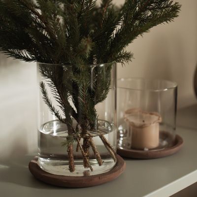 DBKD Terra Glass Candle large Brun