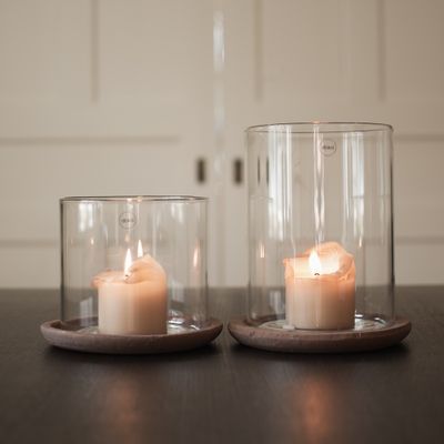 DBKD Terra Glass Candle large Brun