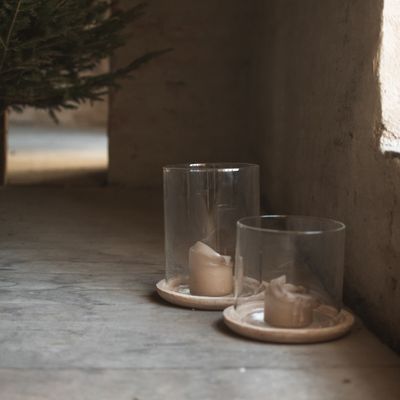 DBKD Terra Glass Candle large sand