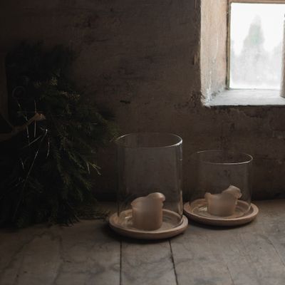 DBKD Terra Glass Candle large sand