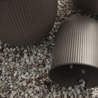DBKD Out Stripe Pot 3-set Brun