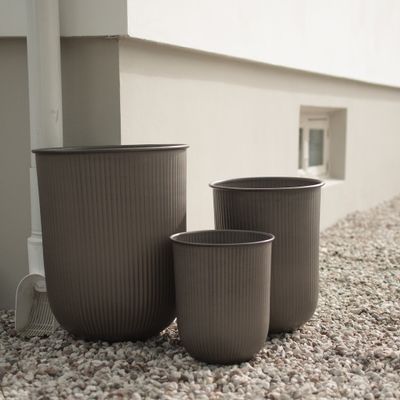 DBKD Out Stripe Pot 3-set Brun