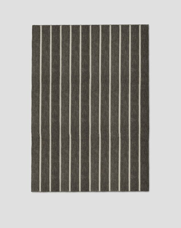 Jakobsdals Deco Stripe Matta 200x300 cm Mörkbrun