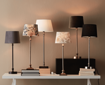 Liam Bordslampa med Vit Skärm 59cm | PR Home