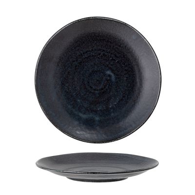 Tallrik Svart Porslin Yoko Set om 4 | Bloomingville