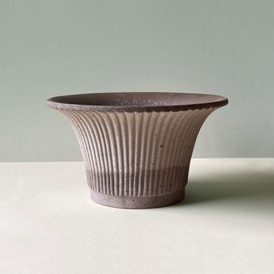 Bergs Potter Daisy RAW Kruka Med Fat Grå, Ø 30 cm