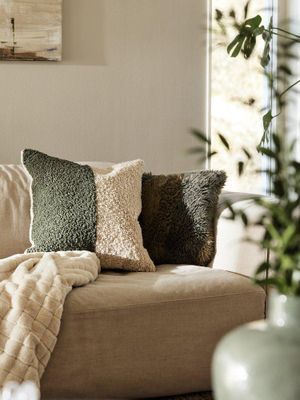 Svanefors Teddy Kuddfodral Mossa 45x45 cm