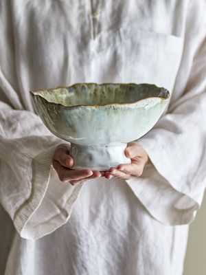 Bloomingville Joby Skål, Blå, Stengods Ø24xH13 cm