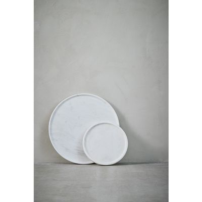 Lene Bjerre Ellia Bricka Vit Marmor Ø40 cm