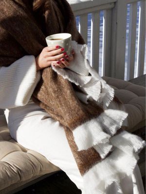 Svanefors Elva Pläd Brun 130x170 cm