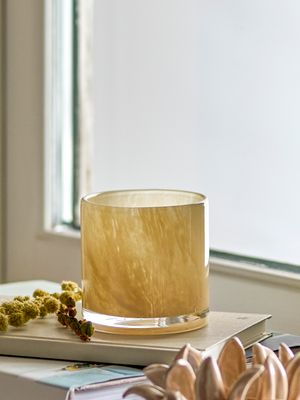 Värmeljushållare Natur Glas Sakkara | Bloomingville