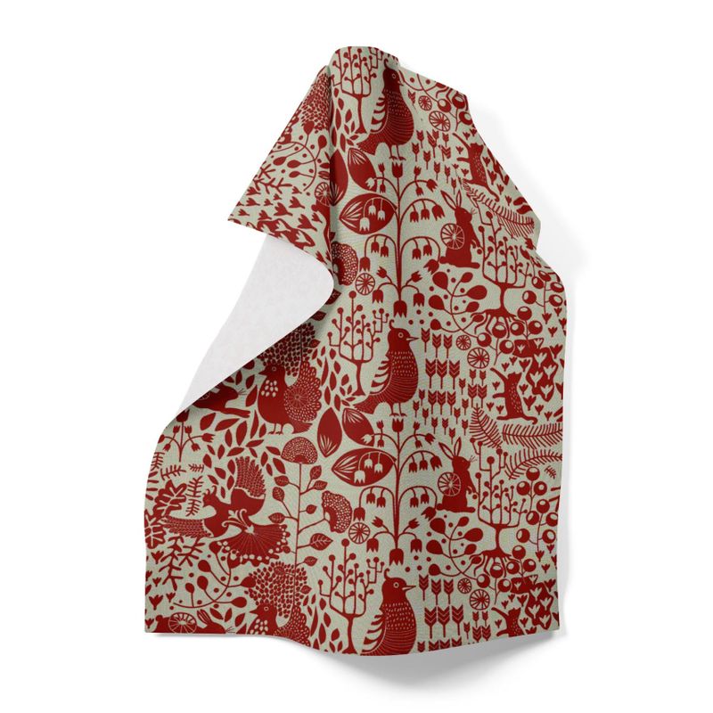 Fyri (culla) röd handduk Arvidssons Textil