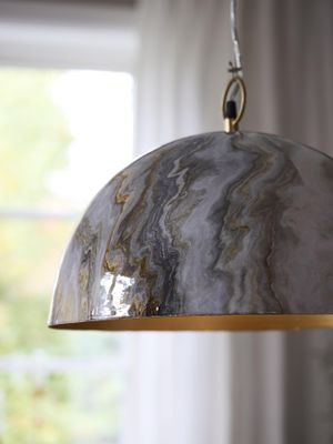 Marnie Taklampa Marmor 45cm Grå | PR Home