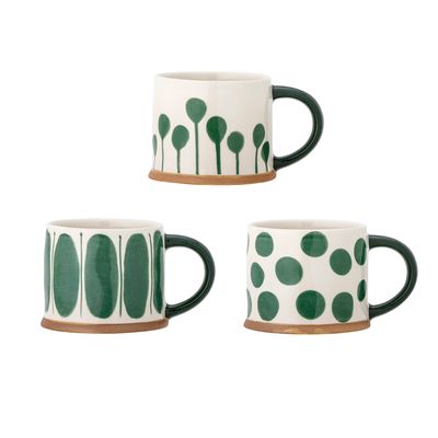 Mugg Grön Stengods | Bloomingville Creative