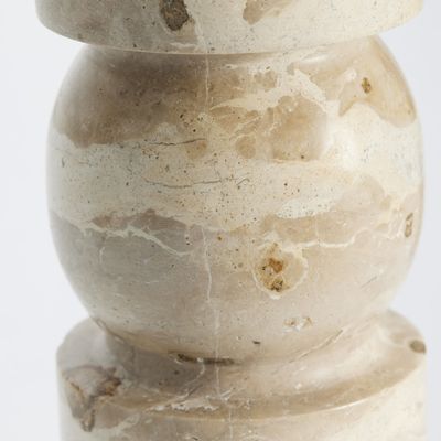 Lene Bjerre Ellia Ljusstake Linne Marmor H23 cm