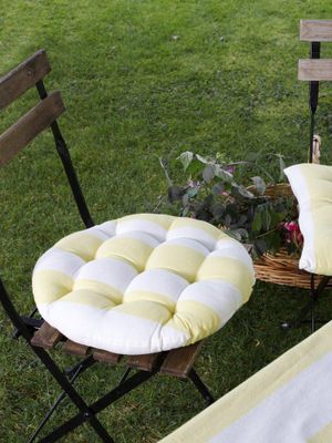 Svanefors Louise Stolsdyna Gul Ø40 cm