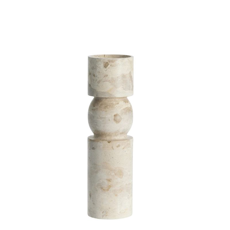 Ellia Ljusstake Linne Marmor H30 cm Lene Bjerre