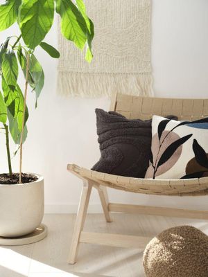 Svanefors Svea Kuddfodral Asfalt 45x45 cm