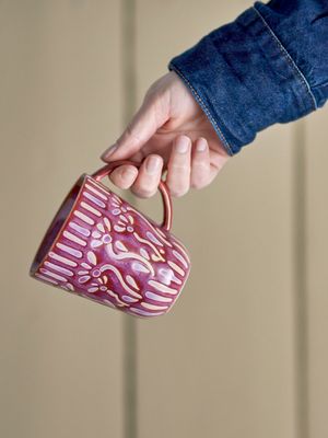 Mugg Lila Stengods Samsin | Bloomingville