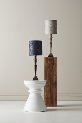 Salong Lampfot Antiksilver 42cm | PR Home