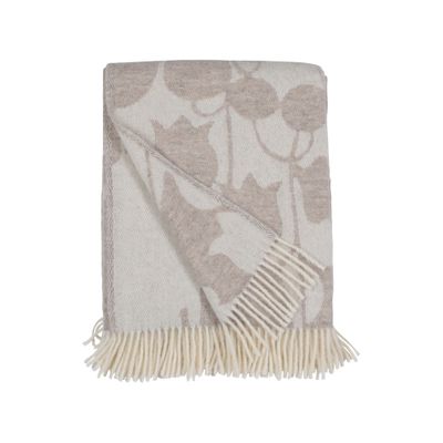 Skogen, Pläd, Beige Offwhite Almedahls