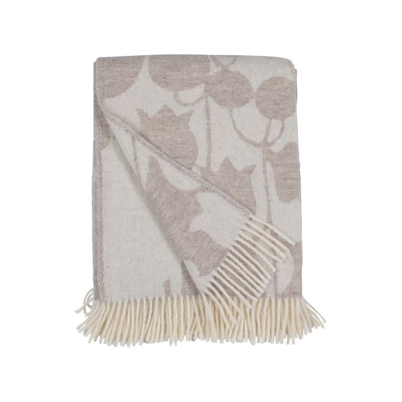 Skogen, Pläd, Beige Offwhite Almedahls