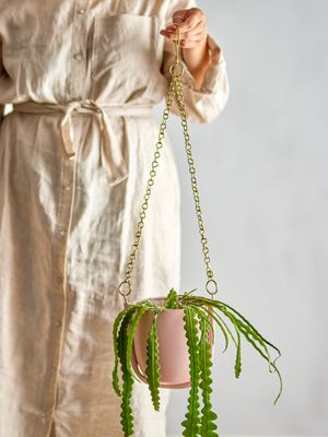 Hängande kruka Rosa Metall Kati | Bloomingville