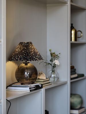 Jonna Lampfot Grå 28cm | PR Home