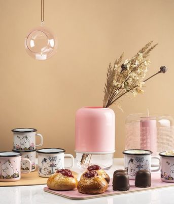 Muurla Capsule Vas Klar/Ljusrosa
