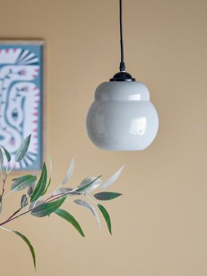 Taklampa Grå Glas Motella | Bloomingville
