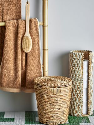 Korg med lock Natur Vattenhyacint Peri | Bloomingville