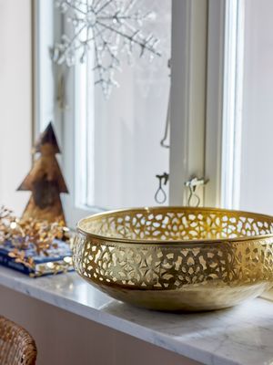 Dekorationsskål Guld Metall Aisha | Bloomingville