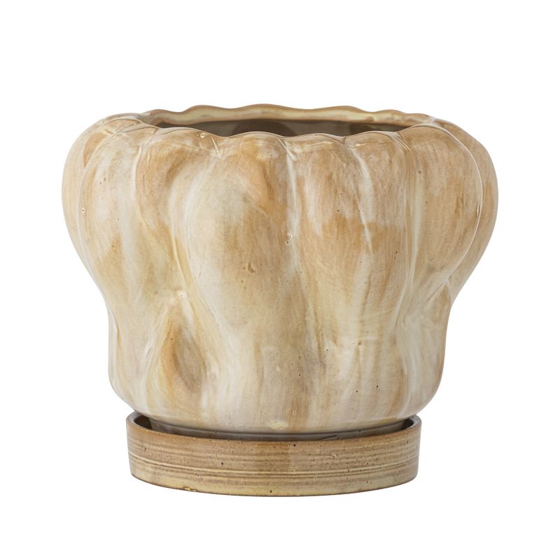 Hollis Blomkruka m/fat Natur Stengods Ø20cm Bloomingville