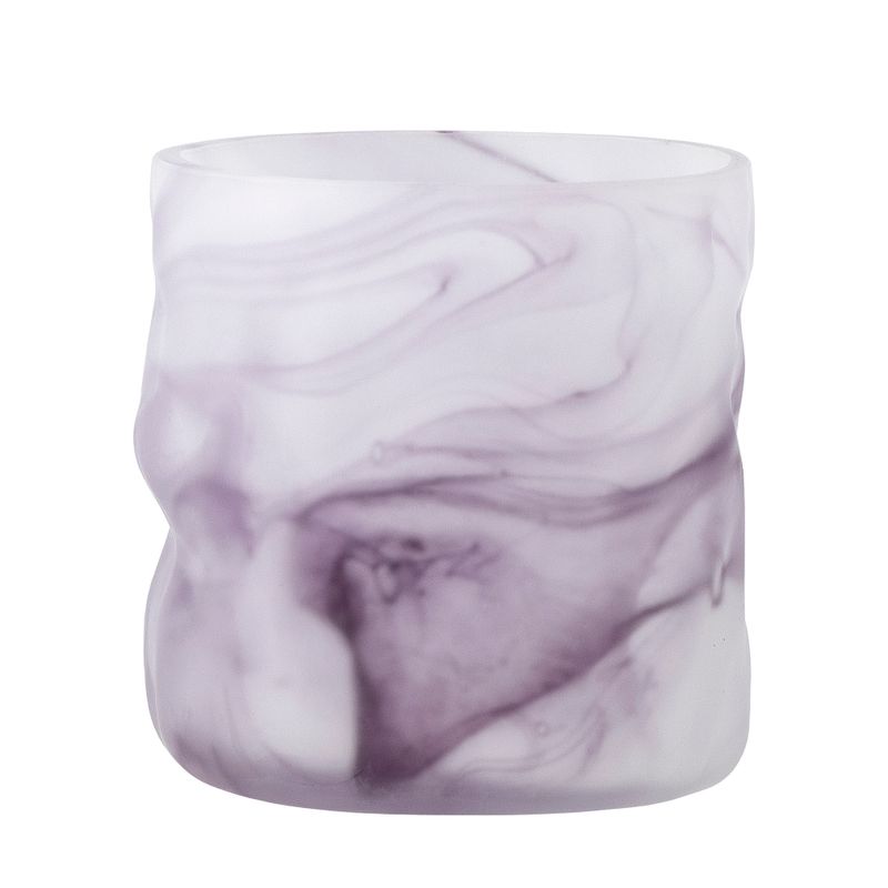 Värmeljushållare Lila Glas Moore | Bloomingville
