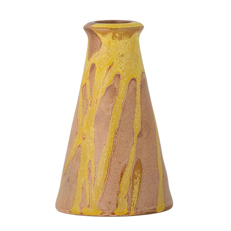 Ljusstake Gul Stengods Savitri | Bloomingville
