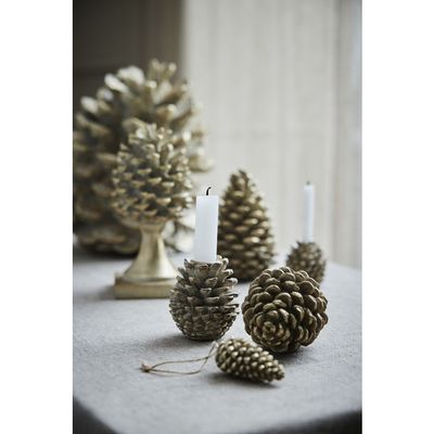Lene Bjerre Serafina LED pine cone Dekoration H30.5 cm Ljusguld
