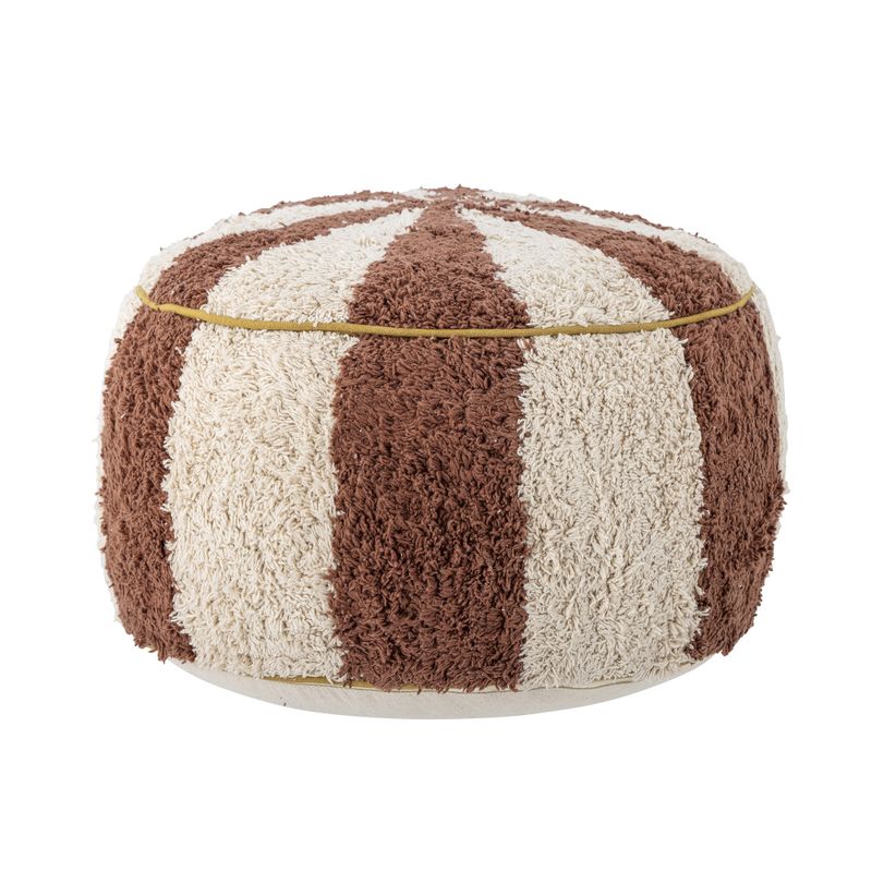 Bloomingville Charoline Puff, Brun, Bomull Ø44xH26 cm