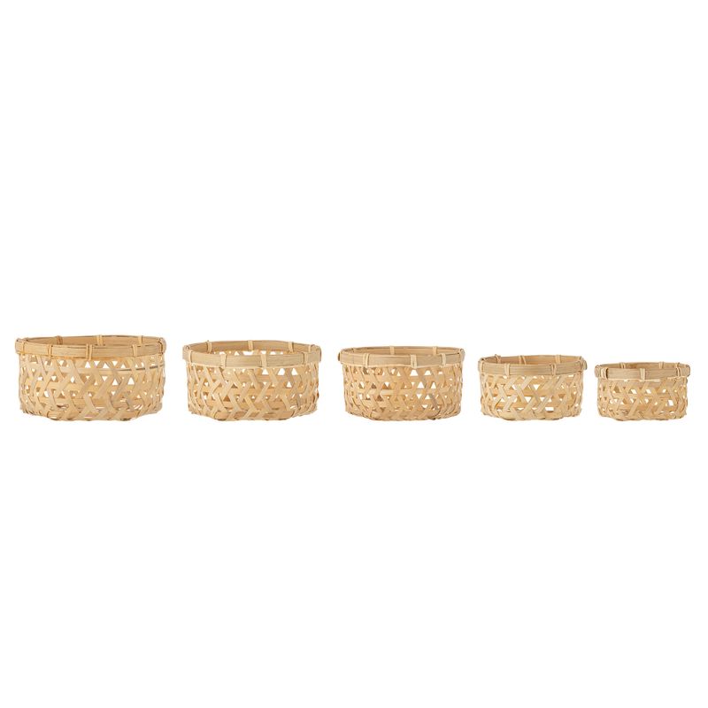 Korg Natur Bambu Toulon Set om 5 | Bloomingville