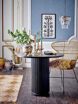 Ljusstake Grå Glas Joslyn | Bloomingville