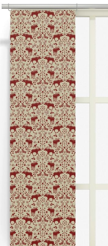 Skogens Konung (culla) röd panellängd 2 pack Arvidssons Textil