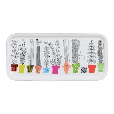 Italiensk Blomsterhylla, Bricka, 32X15 cm Almedahls