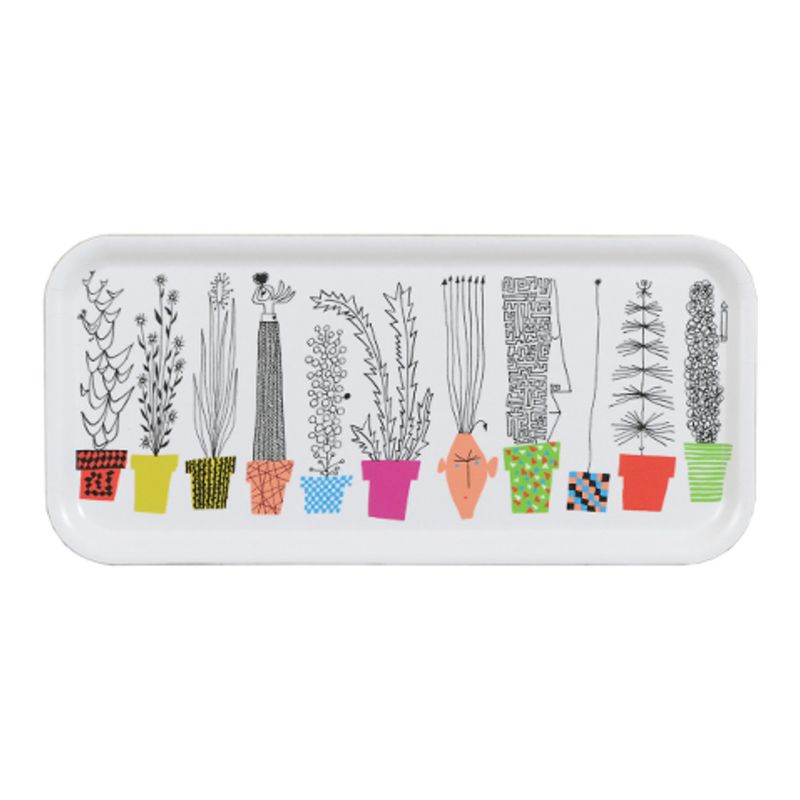 Italiensk Blomsterhylla, Bricka, 32X15 cm Almedahls