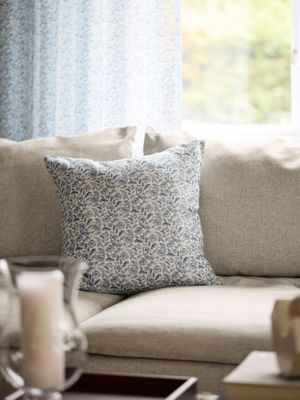 Svanefors Yrsa Kuddfodral Blå 45x45 cm