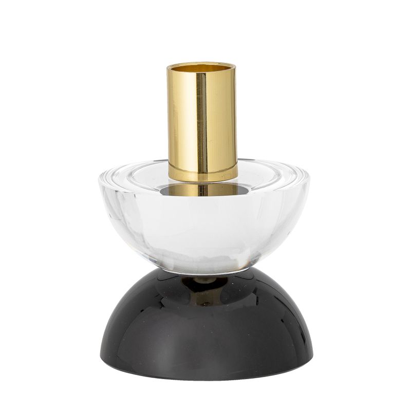Ljusstake Vit Glas Etel | Bloomingville