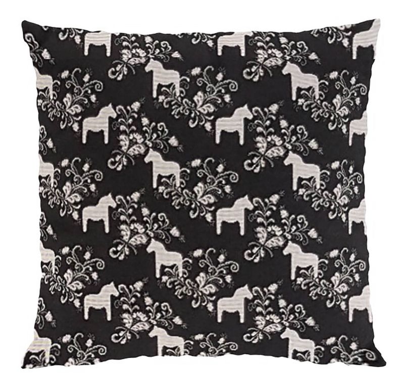 Kurbits Mini jacquard svart/vit kuddfodral Arvidssons Textil