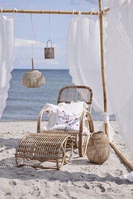 Lene Bjerre Eloise Gardin Benvit Polyester 220x160 cm