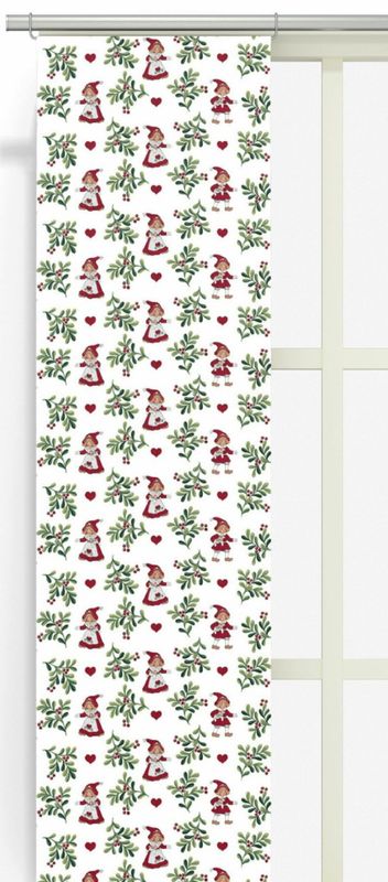 Hjärtans Jul offwhite panellängd 2 pack Arvidssons Textil